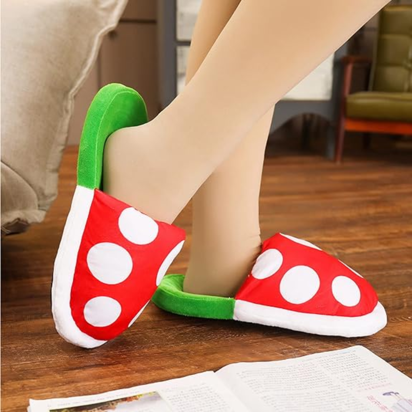 Pantuflas Planta Carnivora Retro