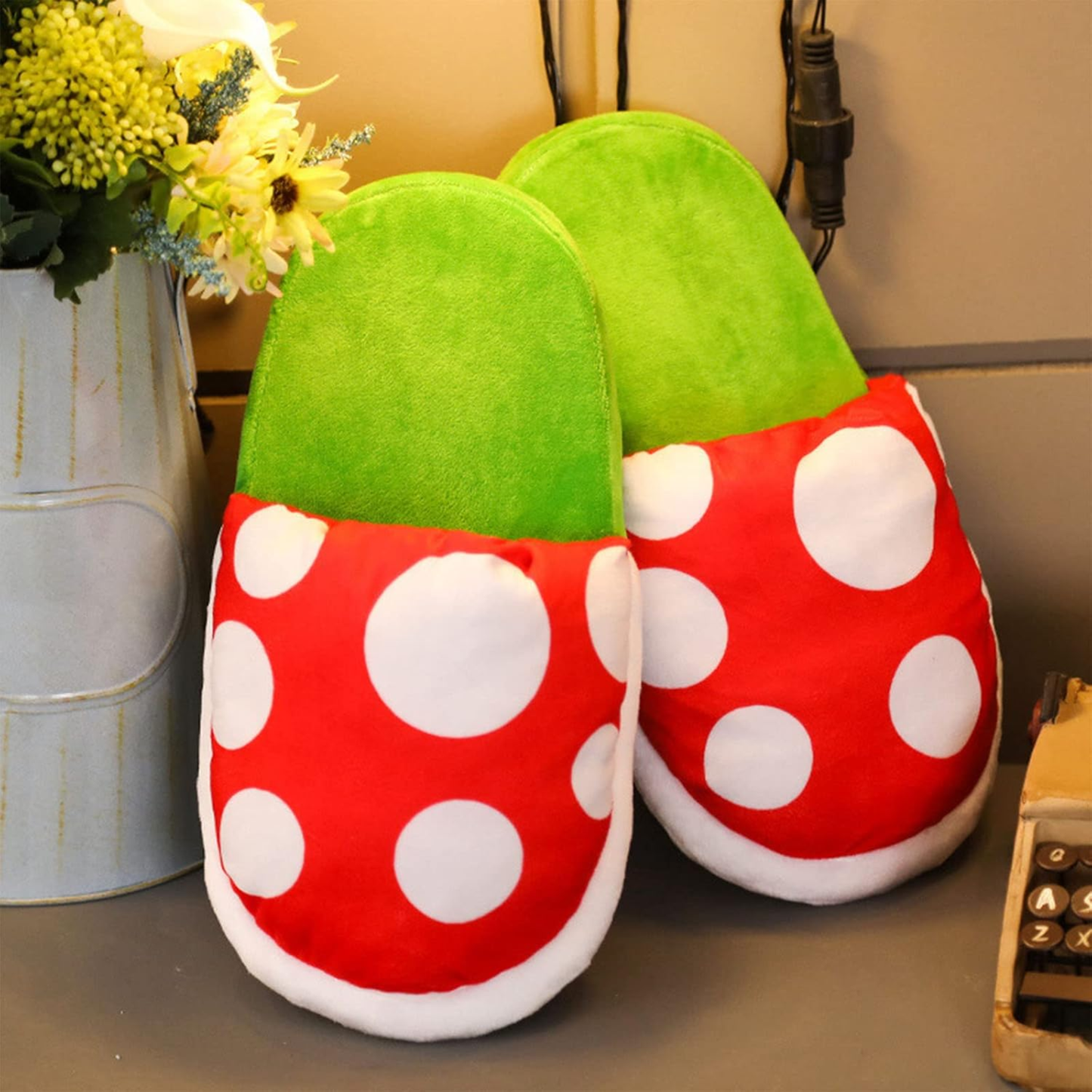 Pantuflas Planta Carnivora Retro