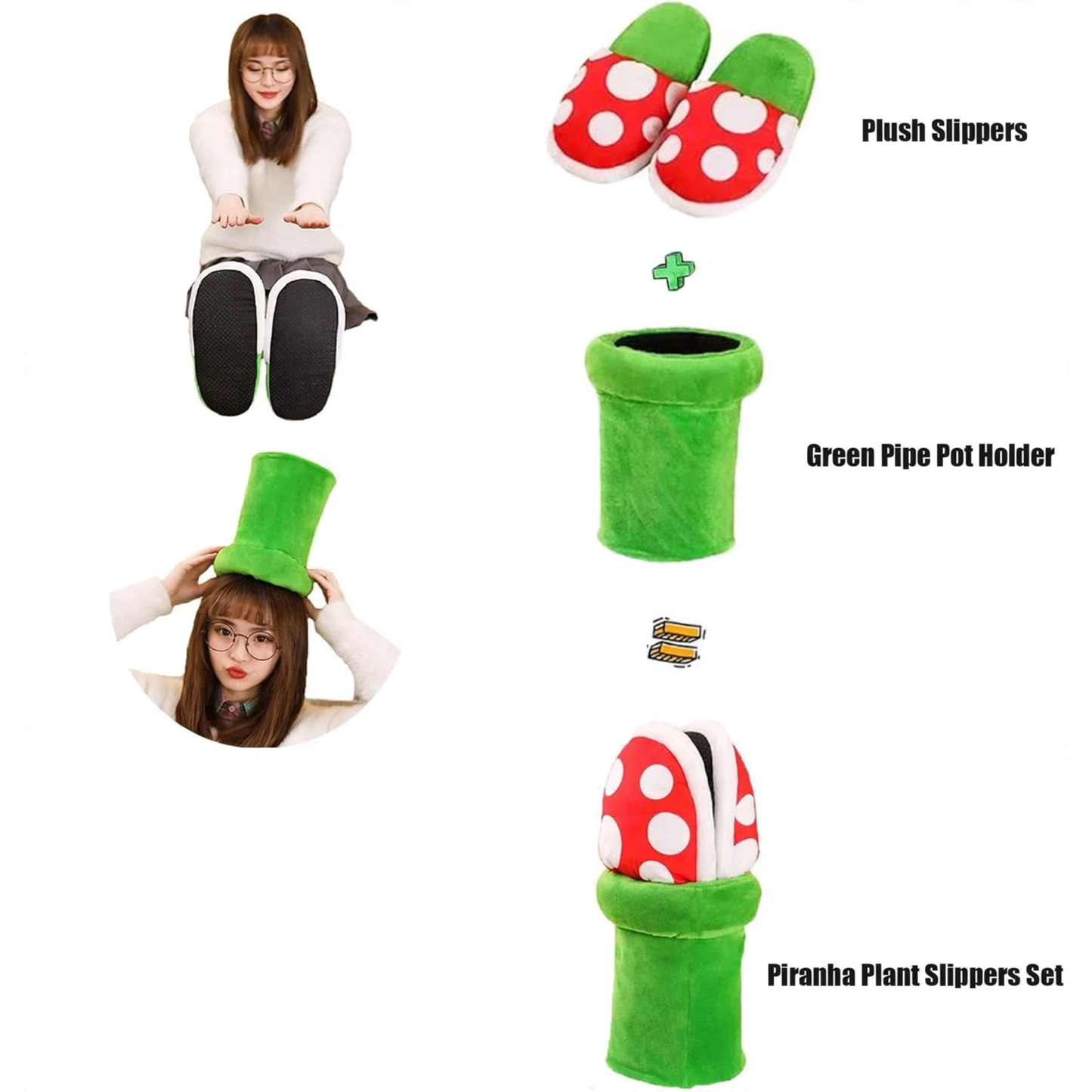 Pantuflas Planta Carnivora Retro